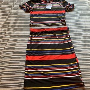 Forever 21 Skirt set and Pineapple top